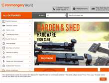Tablet Screenshot of ironmongeryworld.com